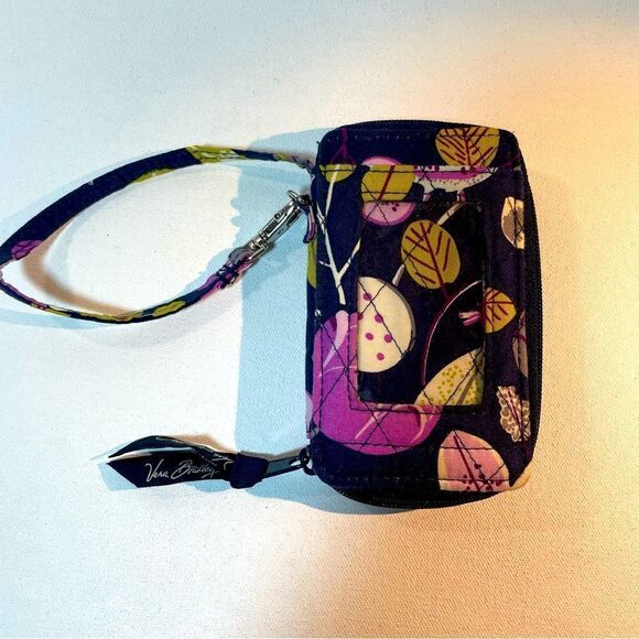 Vera Bradley Wristlet in Retired Pattern “Floral Nightingale” from Winter 2011 - Picture 1 of 5